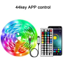 Bande lumineuse LED RVB flexible, 5/10/15/20/30m, ruban lumineux pour chambre à coucher, décoration de chambre